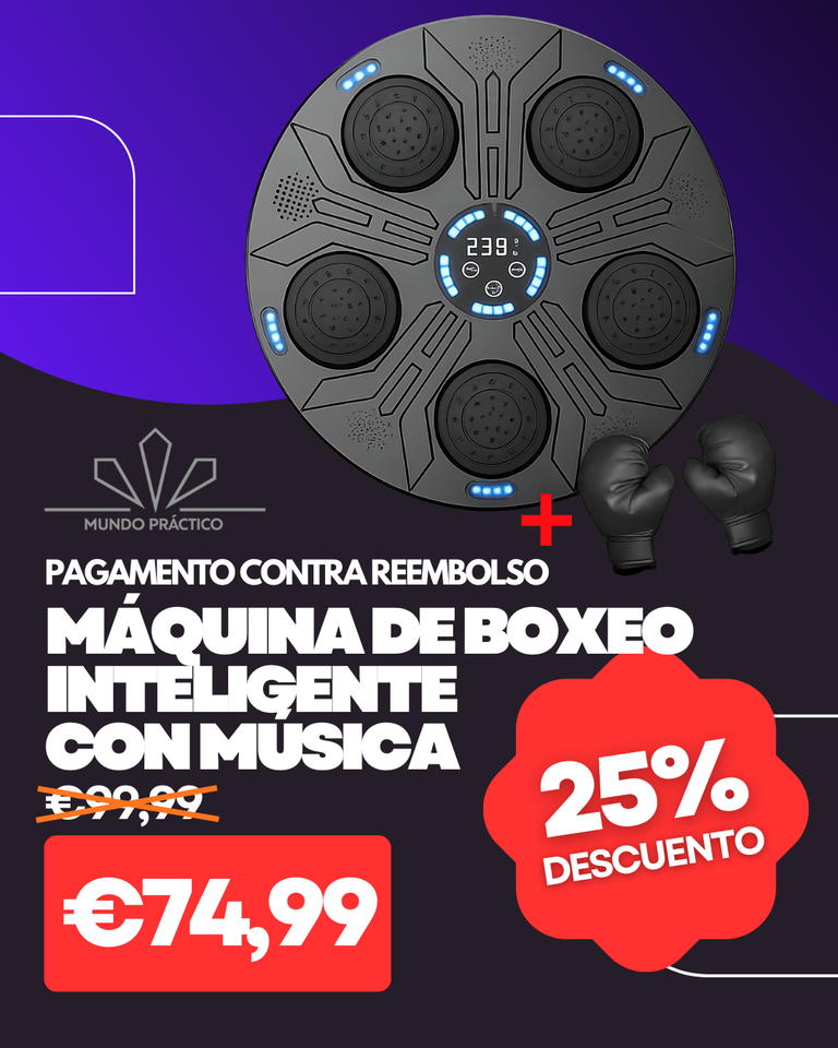 Máquina de Boxeo Inteligente Con Música