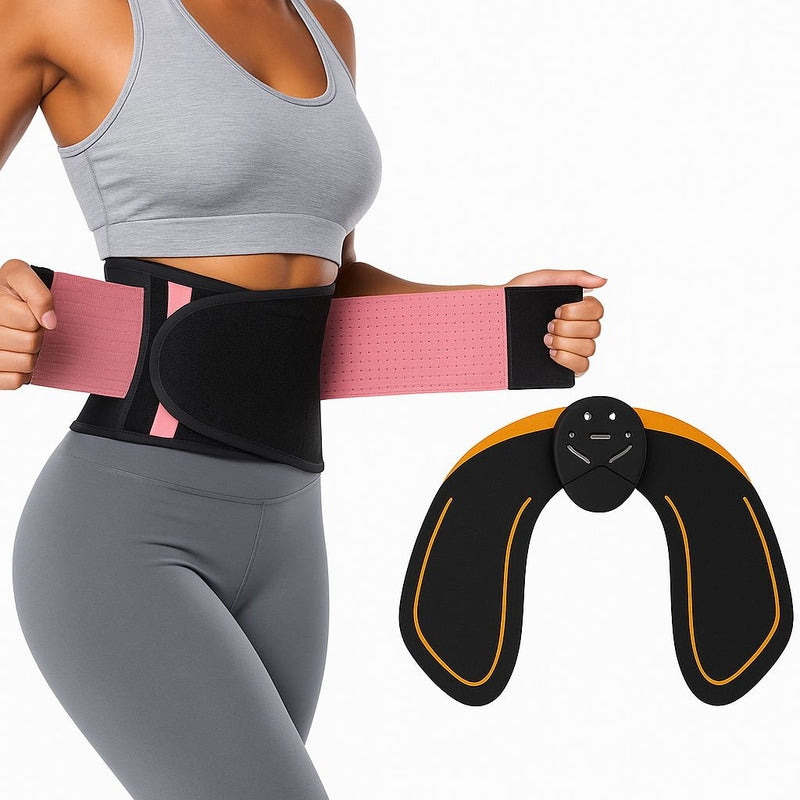 Cinturón Efecto Sauna + Estimulador Muscular EMS para Glúteos GRÁTIS!